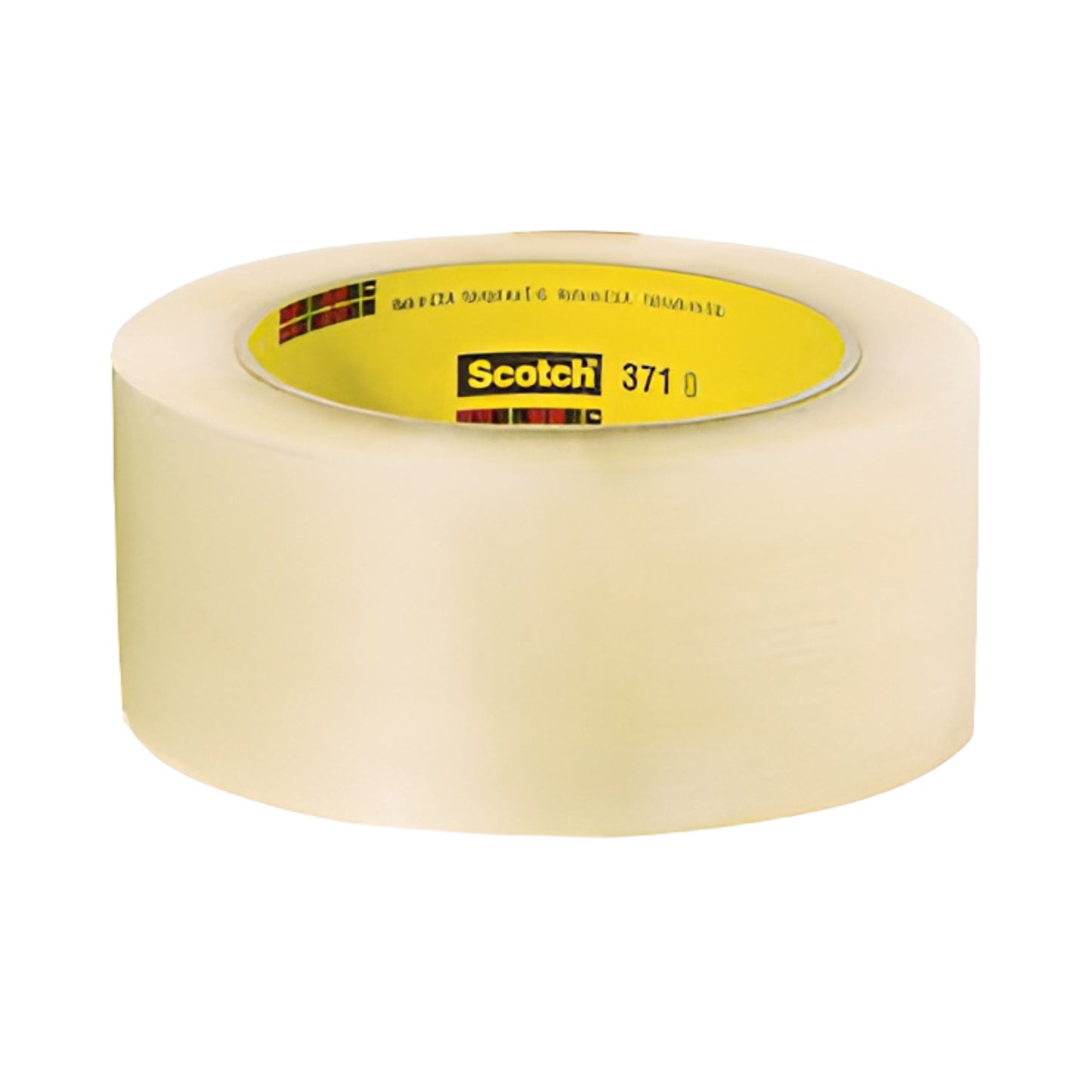 Ruban adhésif Scotch 371 transparent 48mm x 100m pour scellage de boîtes, vue de face (3M37148x100)