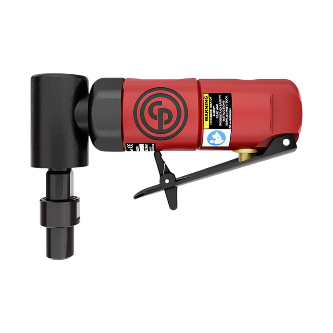 Mini-meuleuse d’angle pneumatique Chicago Pneumatic CP875 à 90° avec entrée d’air de 1/4 po et vitesse de 22 500 tr/min.

Chicago Pneumatic CP875 90-degree pneumatic angle die grinder with 1/4-inch air inlet and 22,500 rpm free speed.