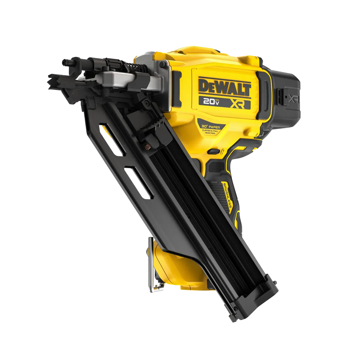 Cloueuse à charpente sans fil DEWALT 20V MAX XR 30° à bande de papier, outil seulement (DCN930B)
