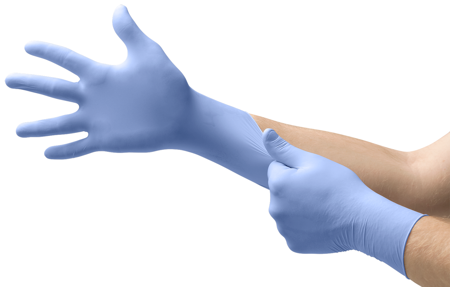 Gants en nitrile Ansell Microflex FreeForm SE FFS-700, bleus, sans poudre, enfilage sur les mains (FFS-700-S)