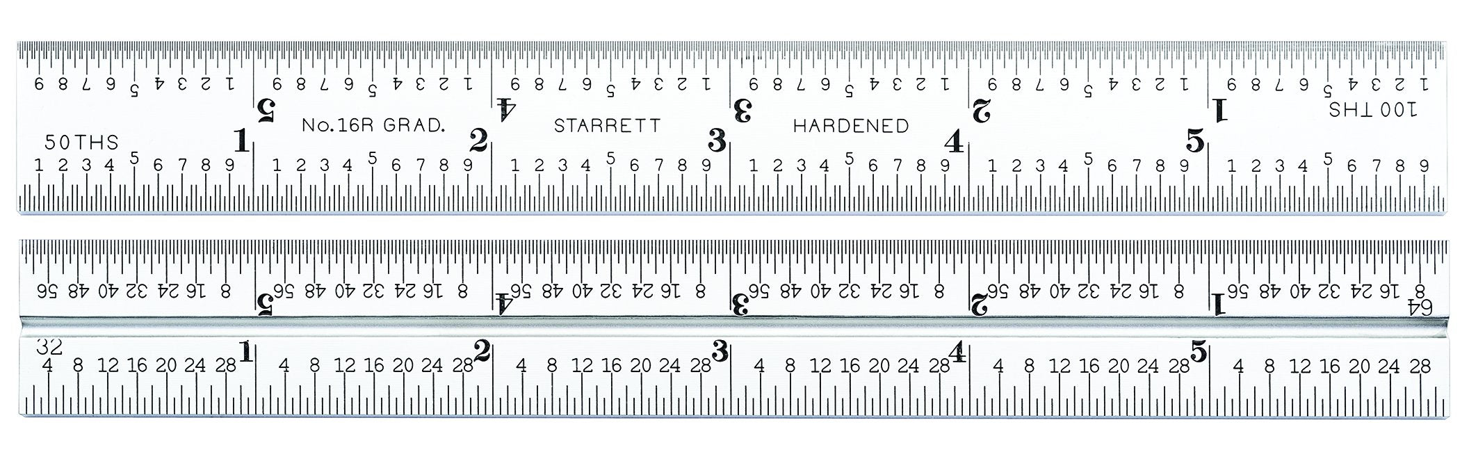 6'' RULER ONLY (GRADUATION 32-64-50-100)-CB6-16R – Groupe JSV