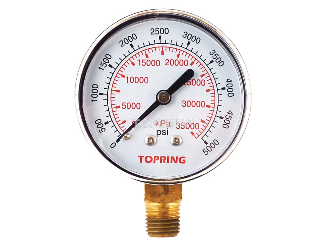 MANOMETER 2-1/2 - 1/4NPT LM 0-5000 - 55.345 – Groupe JSV