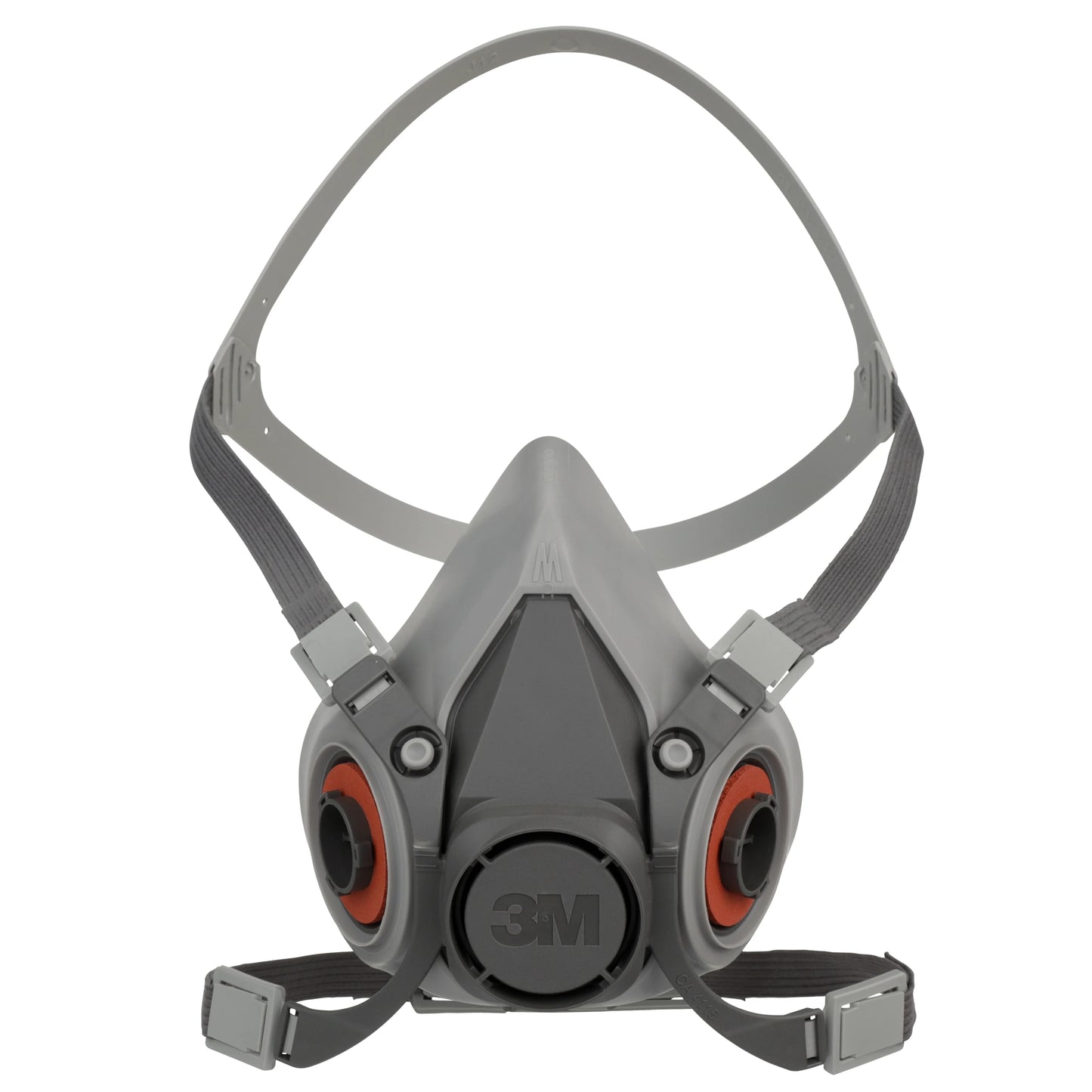 Demi-masque respiratoire réutilisable 3M 6200 en taille moyenne, vue de face.